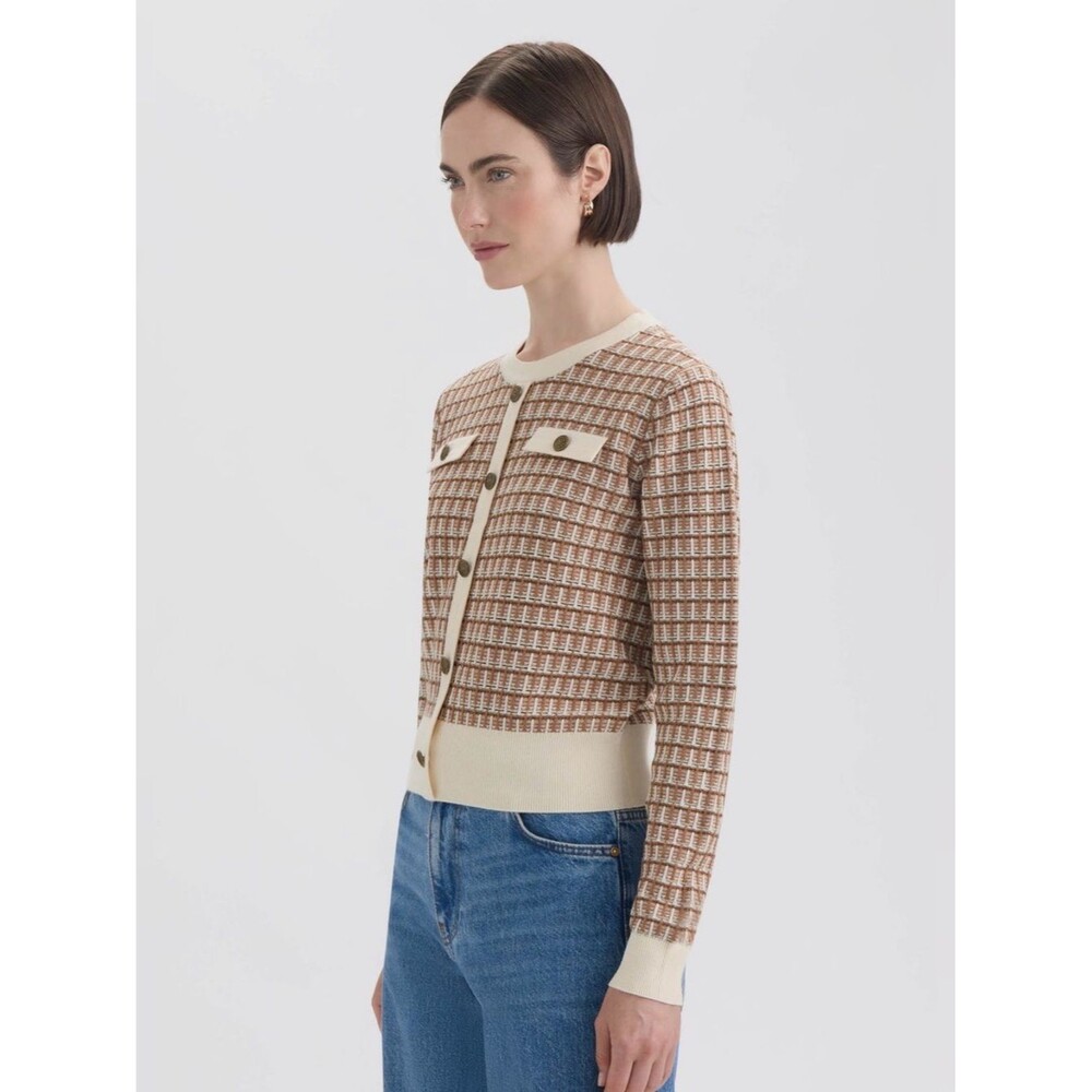 Hunter French Ribbed-Hem Button-Front Sweater - Picture 7 of 13
